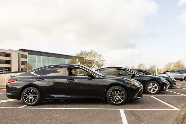 Fleet of cars for airport transfers